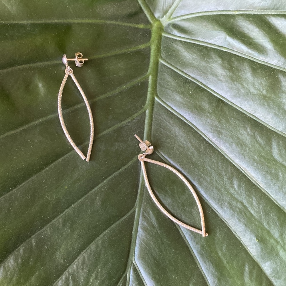 .925 Silver Wishbone Earrings